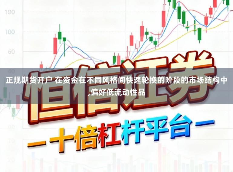 正规期货开户 在资金在不同风格间快速轮换的阶段的市场结构中,偏好低流动性品