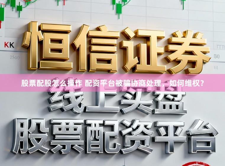 股票配股怎么操作 配资平台被骗协商处理，如何维权？
